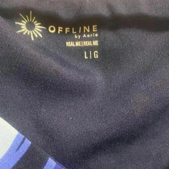Offline By Aerie Ruched Activewear Top Size Large - Picture 4 of 6